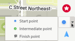 Setting start point and end point